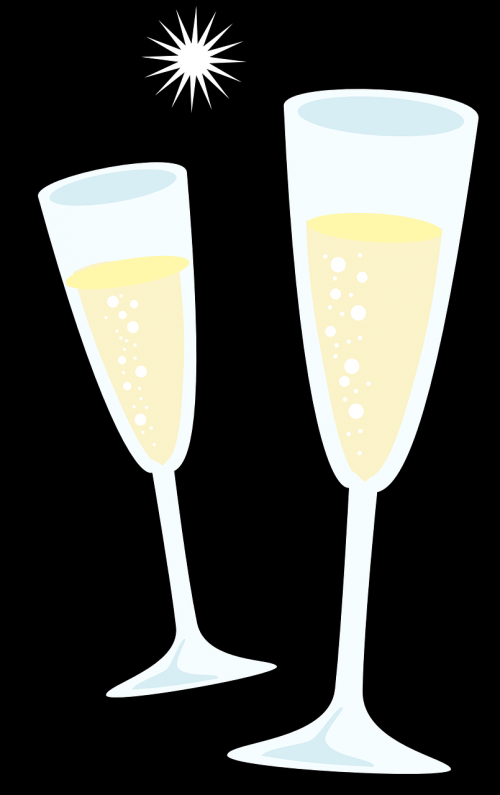 glasses champagne celebrate