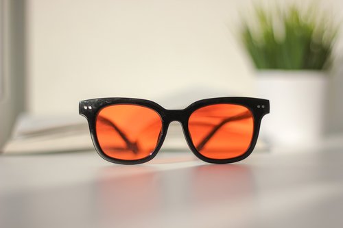 glasses  orange  bright