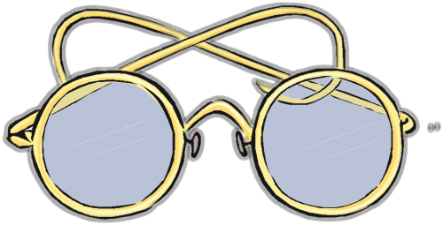 glasses round vintage