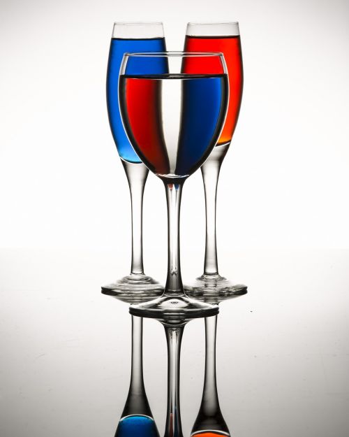 glassware colors liquid