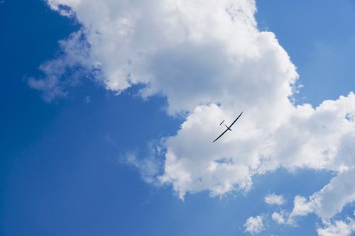 glider  aircraft  flying