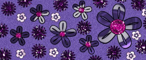 glitter flower background