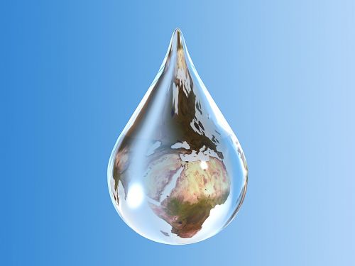 globe drop of water environmental protection
