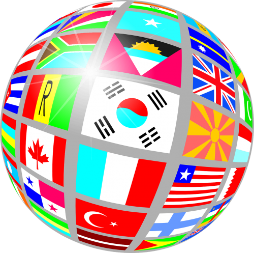 globe flag united