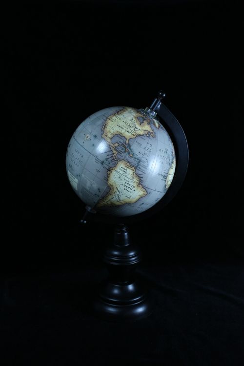 globe map north america