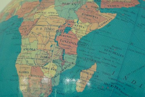globe map africa