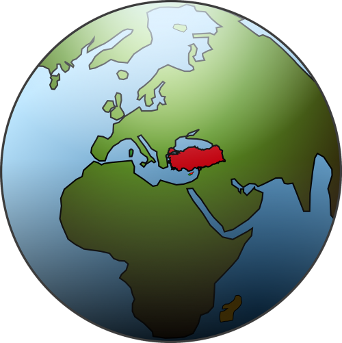 globe map europe