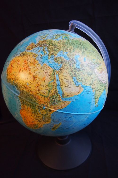 globe hemisphere africa