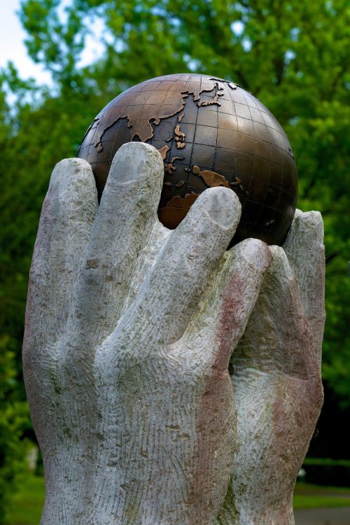 globe world hands