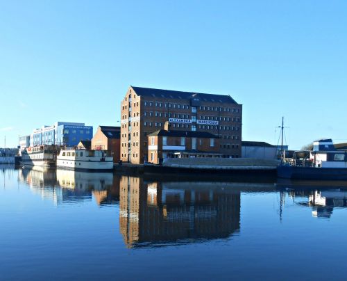 Gloucester Docks Water Reflections