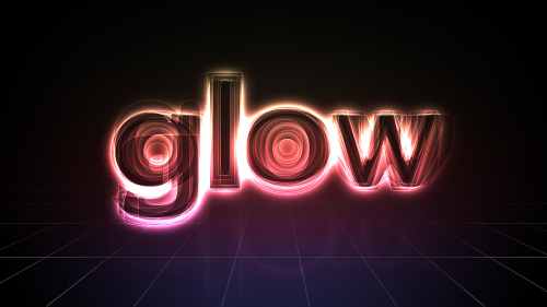 glow text light
