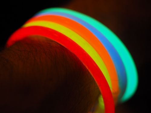 glow stick colorful light