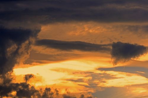 Glowing Lenticular Clouds