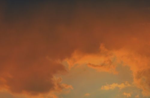 Glowing Orange Cloud