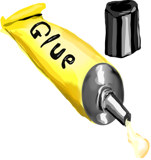 glue tube open