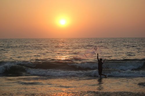 goa beach sunset