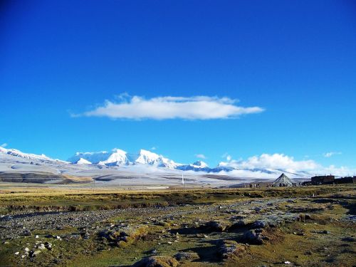 gobi natural beauty blue sky