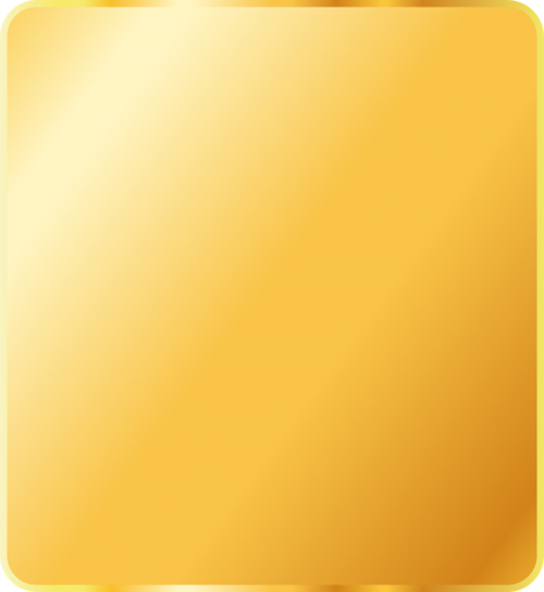 gold square label