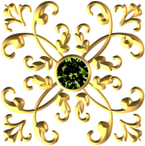 gold metallic decorative