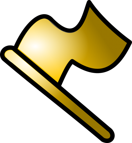 gold flag icon
