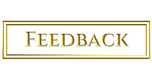 gold feedback button