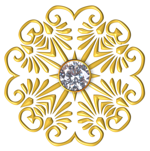 gold flower petal