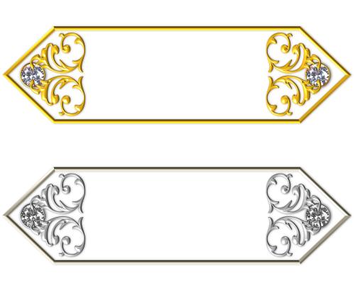 gold silver banner