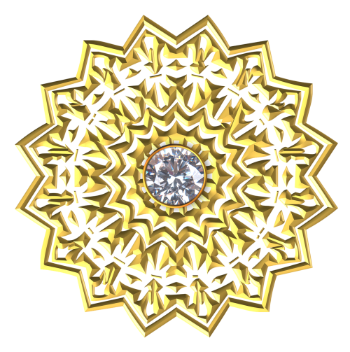 gold gem ornament