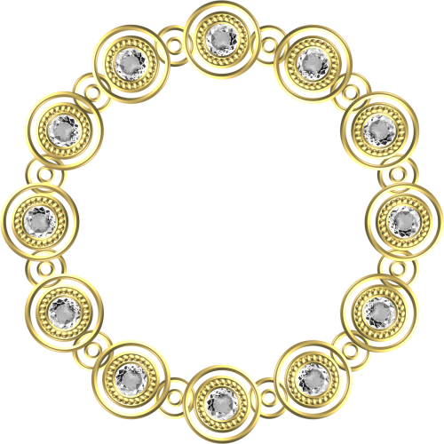 gold frame circle