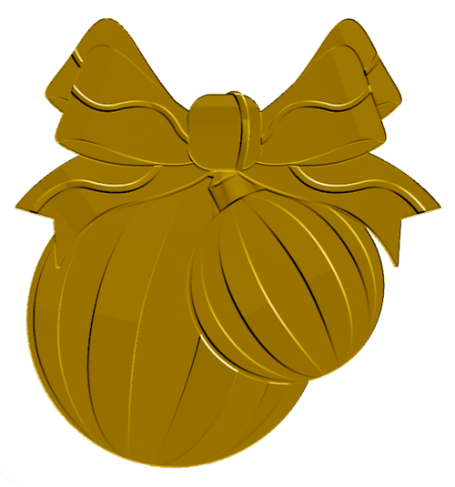 gold christmas bauble decoration