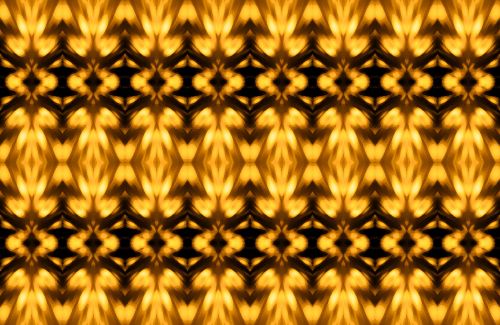 Gold And Black Flush Pattern