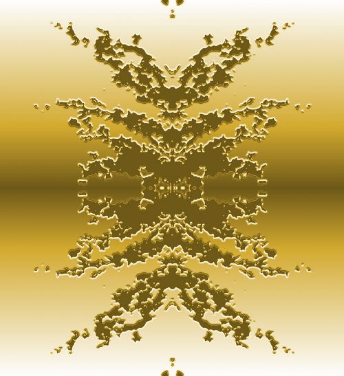 Gold Leafy Pattern