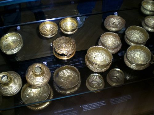 Gold Metal Viking Bowls