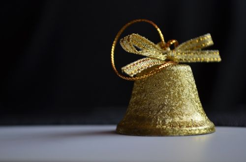 golden bell ornament