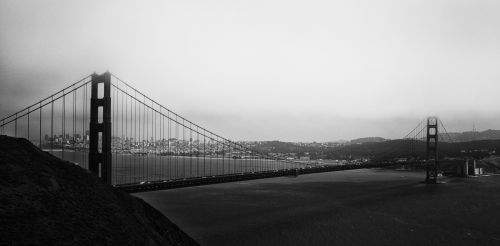 Golden Gate Bridge BW