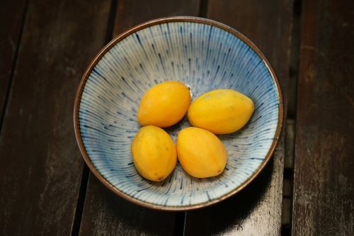golden passion fruit bowl fruit