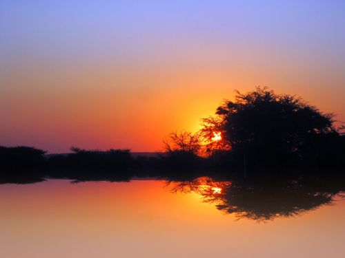 Golden Sunset Reflection