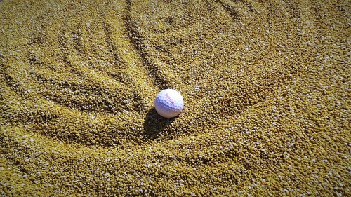 golf balls  bunk  sport