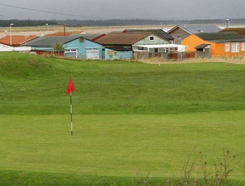 golf course golf flag golf