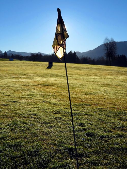 golf course flag golf flag