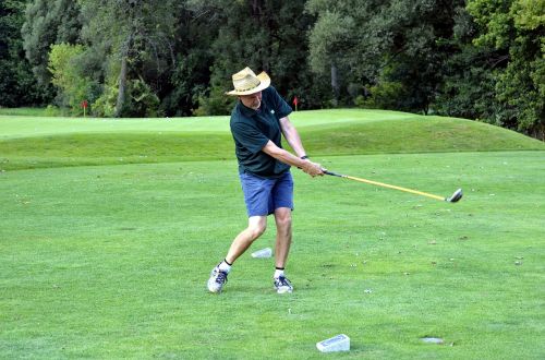 golfer golfing golf swing