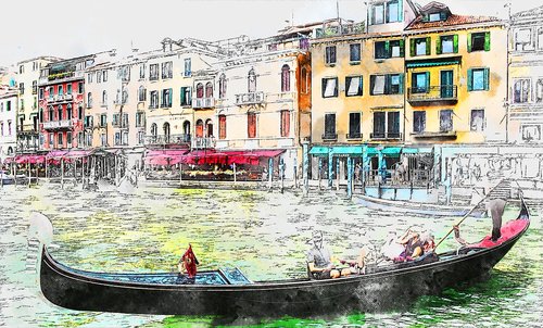 gondola  venice  boat