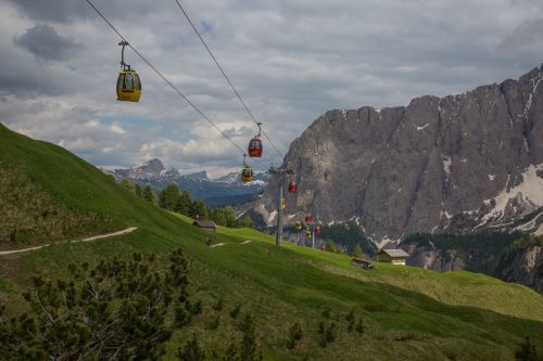 gondolas mountains south tyrol