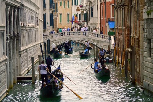 gondolas venice italy