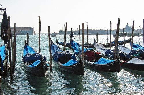 gondolas venice city