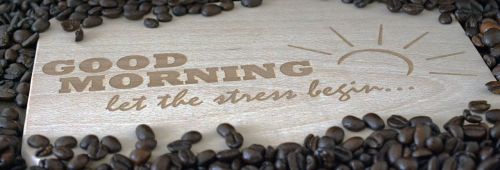 good morning start of day coffee beans