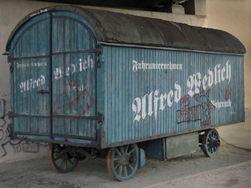 goods wagons transport trolley wood car