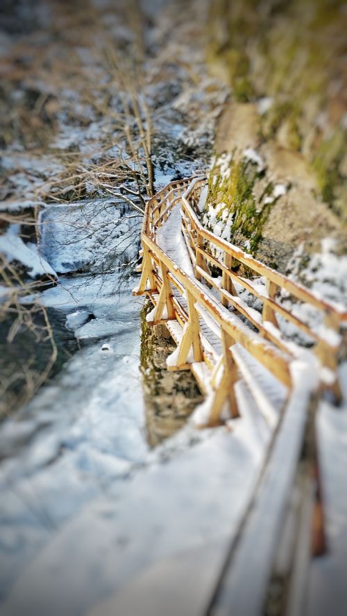 gorge winter landscape