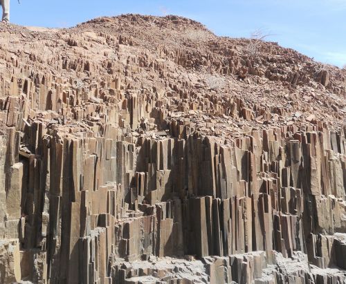 gorge of the organ pipes basalt namibia