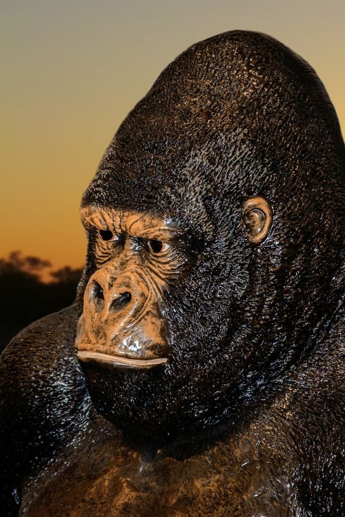 gorilla sculpture africa